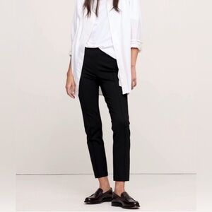 THEORY Polish Scuba 2 Black Tapered Pants